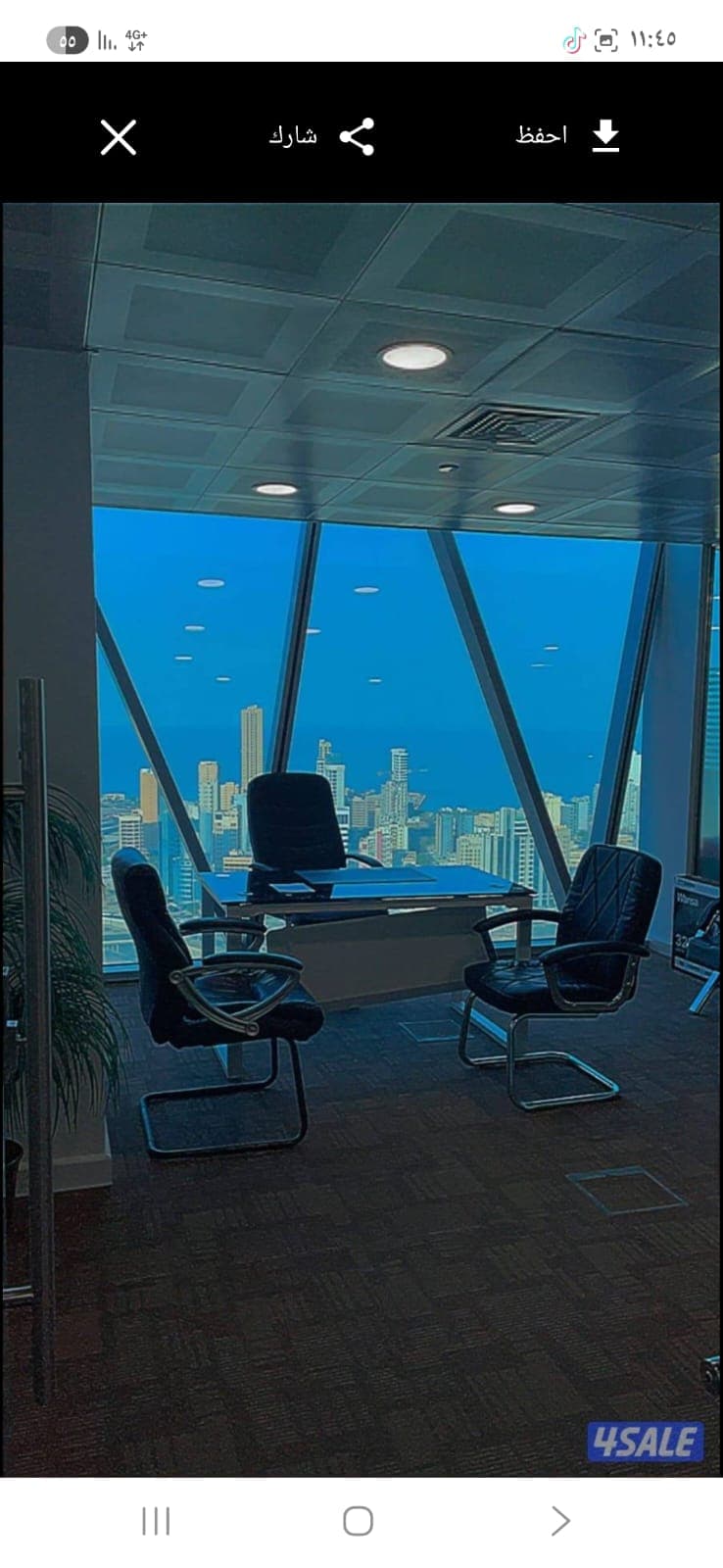 مكتب تجارى للإيجار فى برج التجارية