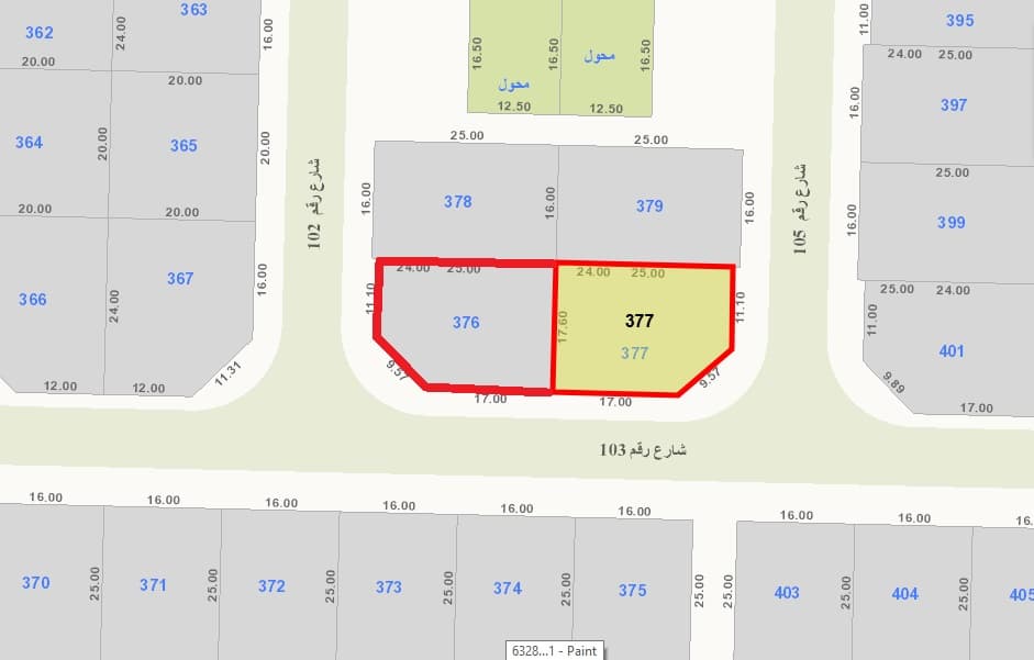 للبيع أرضين فى جانب بعض فى الزهراء قطعة 1