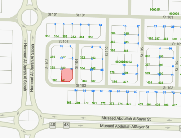 للبيع أرضين فى الزهراء بجانب بعض على زاوية