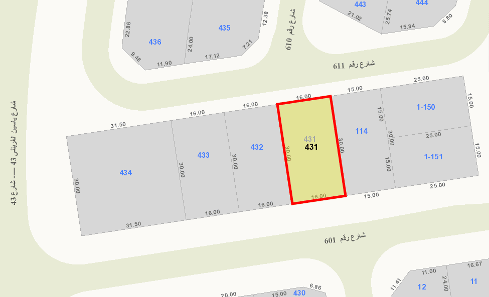 أراضى للبيع فى الزهراء شارع رئيسى