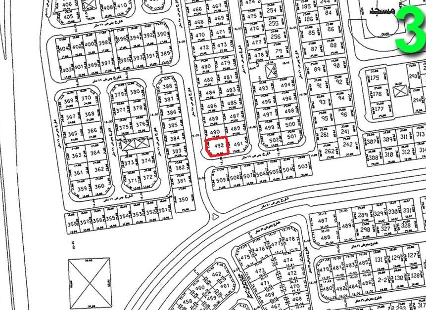 أرض للبيع بمنطقة الزهراء قطعة 3