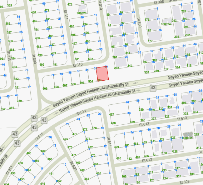 للبيع أرض بالزهراء بطن وظهر وسكة