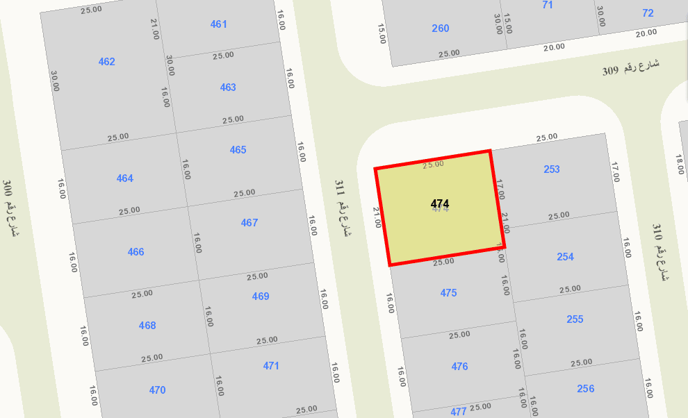 للبيع أرض فى منطقة الزهراء وثيقة حرة