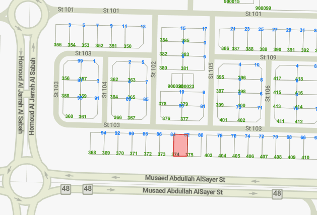 أرض للبيع فى الزهراء قطعة 1