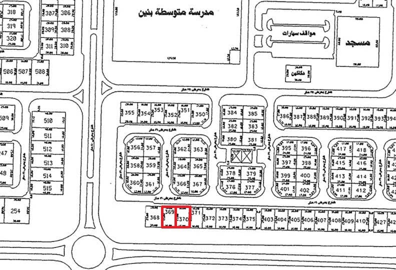 أرض للبيع فى الزهراء بطن وظهر