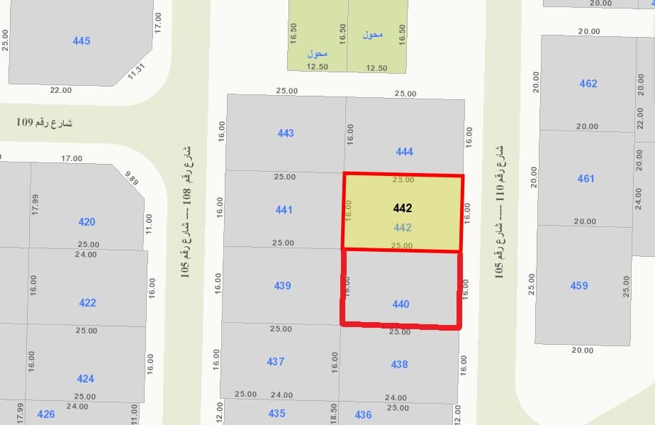 أرضين للبيع فى منطقة الزهراء