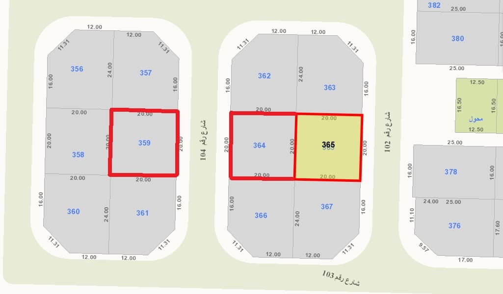 أراضى للبيع فى الزهراء شارع واحد