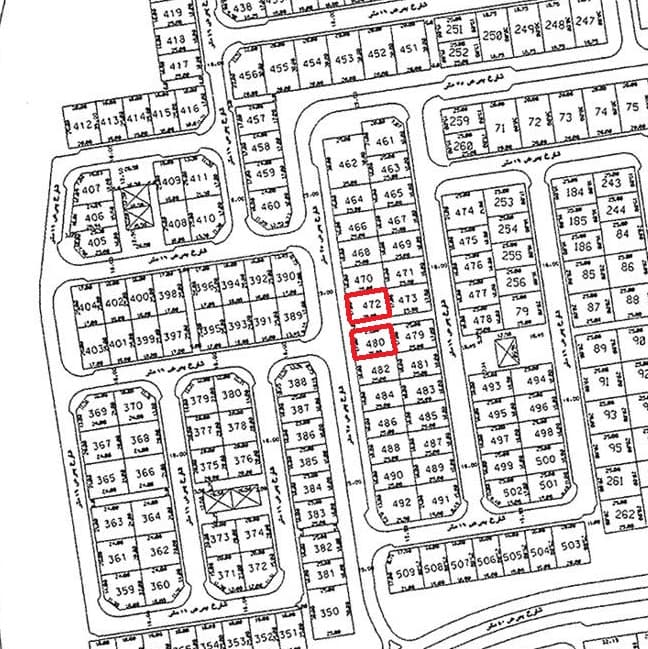 أرضين للبيع فى منطقة الزهراء