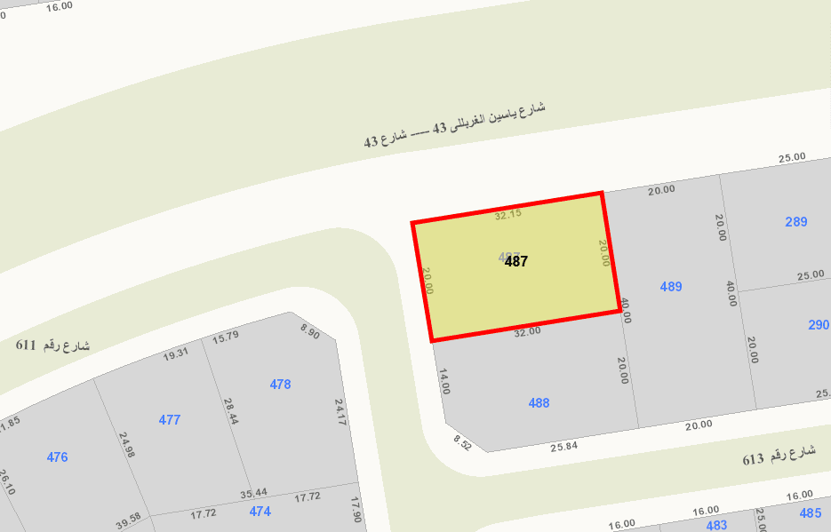 أرض للبيع فى الزهراء زاوية