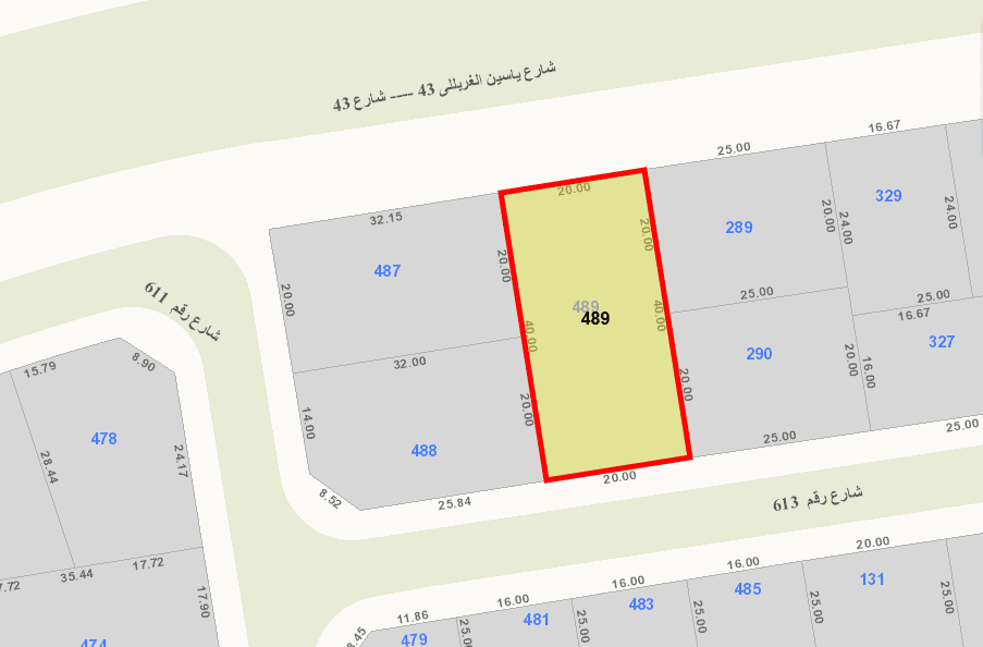 أرض للبيع فى الزهراء بطن وظهر