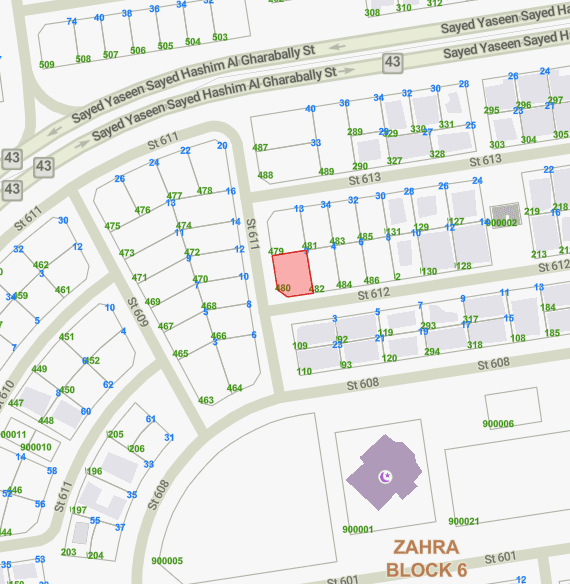 أرض للبيع فى الزهراء قرب الخدمات