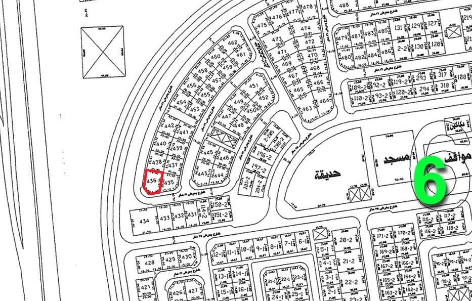 للبيع أرض زاوية بمنطقة الزهراء قطعة 6