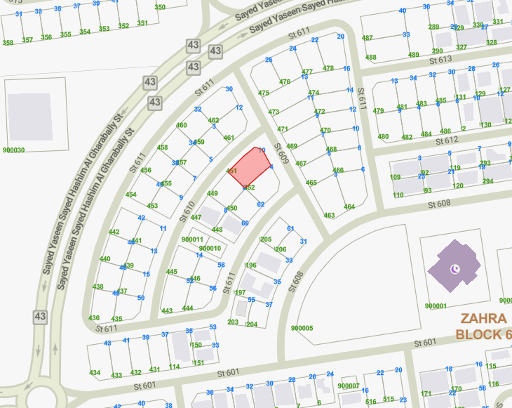 للبيع أرض فى الزهراء ق6