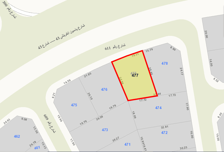 للبيع ارض فى منطقة الزهراء