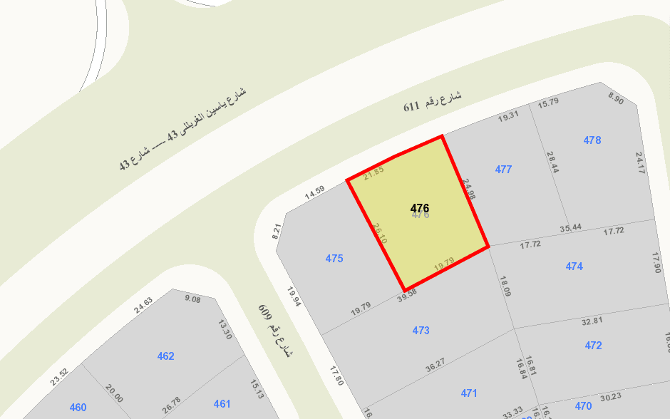 للبيع ارض مميزه فى الزهراء