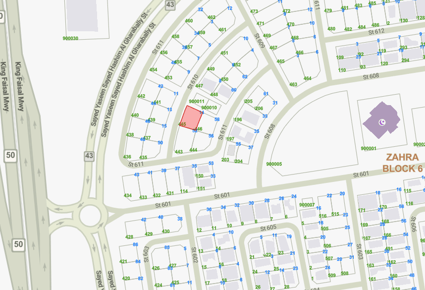 للبيع ارض زاويه فى الزهراء