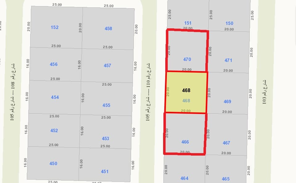 أراضي للبيع فى الزهراء قطعة 1