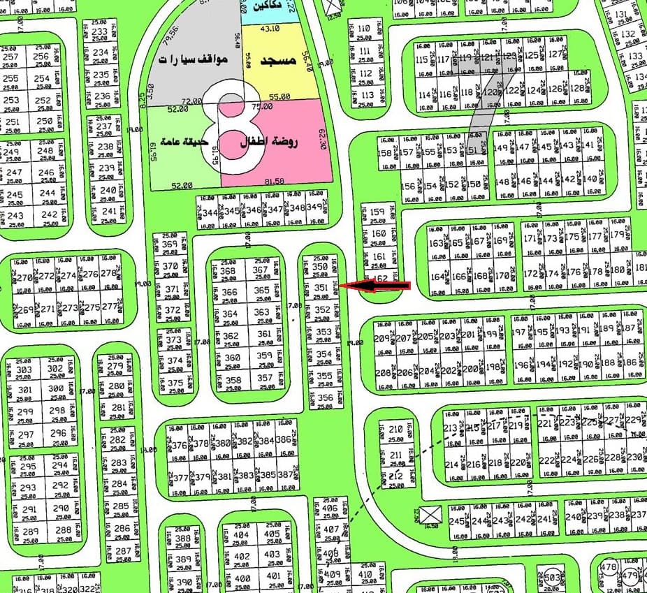 للبيع أرض بالفنيطيس بطن و ظهر