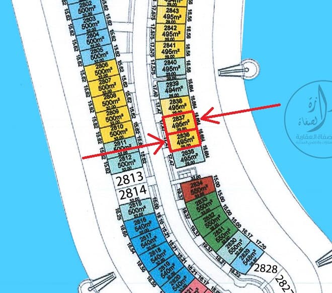 أرضين بجانب بعض للبيع فى البحرية الرابعة