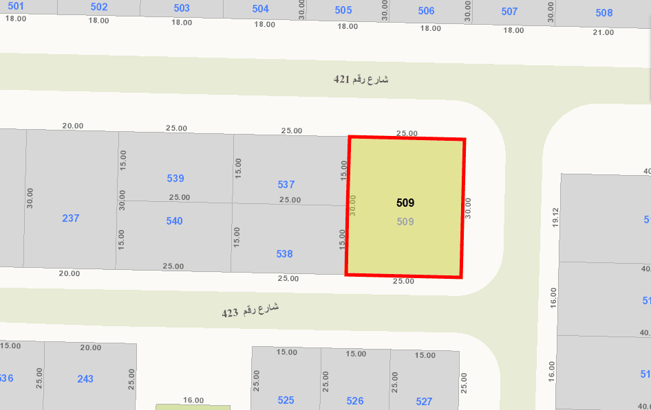 أرض للبيع فى الزهراء قطعة 4