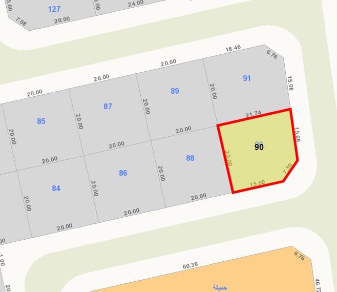 أرض للبيع فى شرق الرقة زاوية