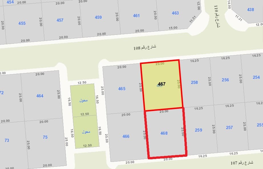 أرضين للبيع فى السلام قرب الخدمات