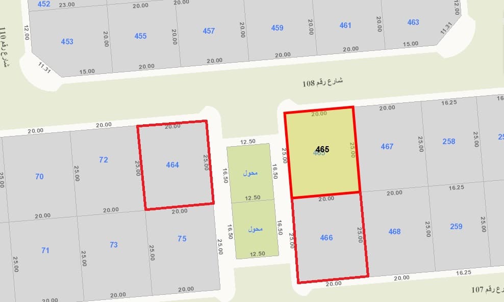 ثلاث أراضى للبيع فى السلام