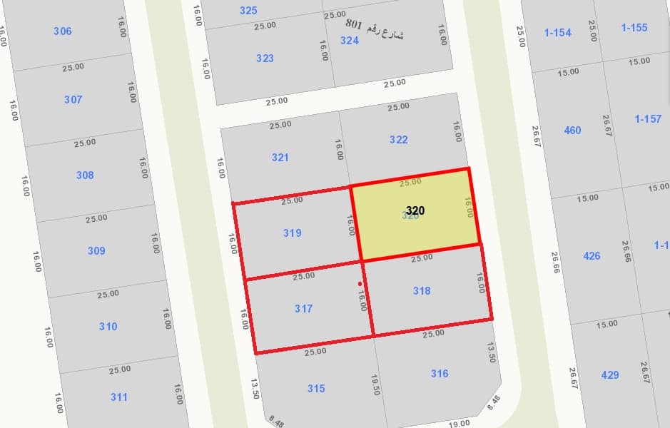 أراضى للبيع فى الزهراء شارع وسكة