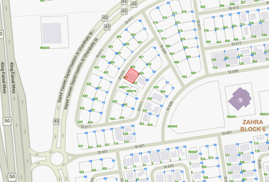 أرض للبيع فى الزهراء وثيقة حرة