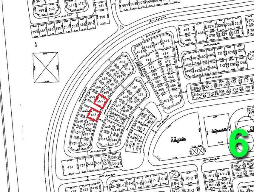 للبيع أرضين بجانب بعض فى الزهراء قطعة 6