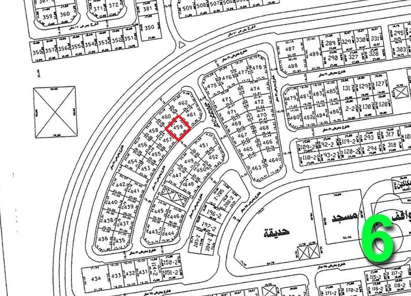 أرض للبيع بمنطقة الزهراء قطعة 6