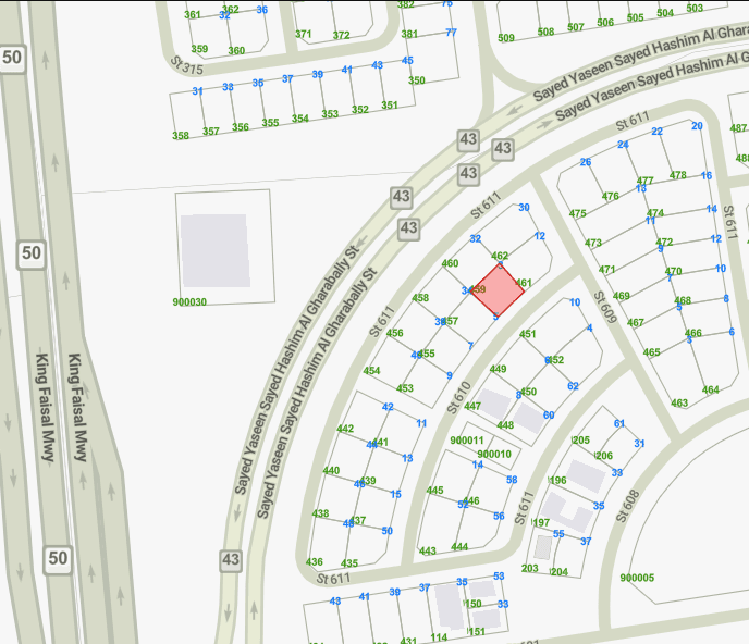 أرض للبيع بمنطقة الزهراء قطعة 6