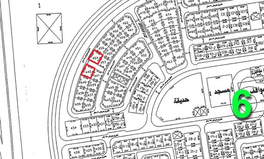 للبيع أرضين جنب بعض فى الزهراء قطعة 6