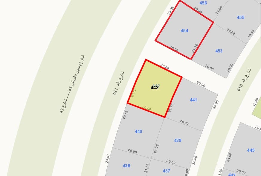 للبيع أرضين جنب بعض فى الزهراء قطعة 6