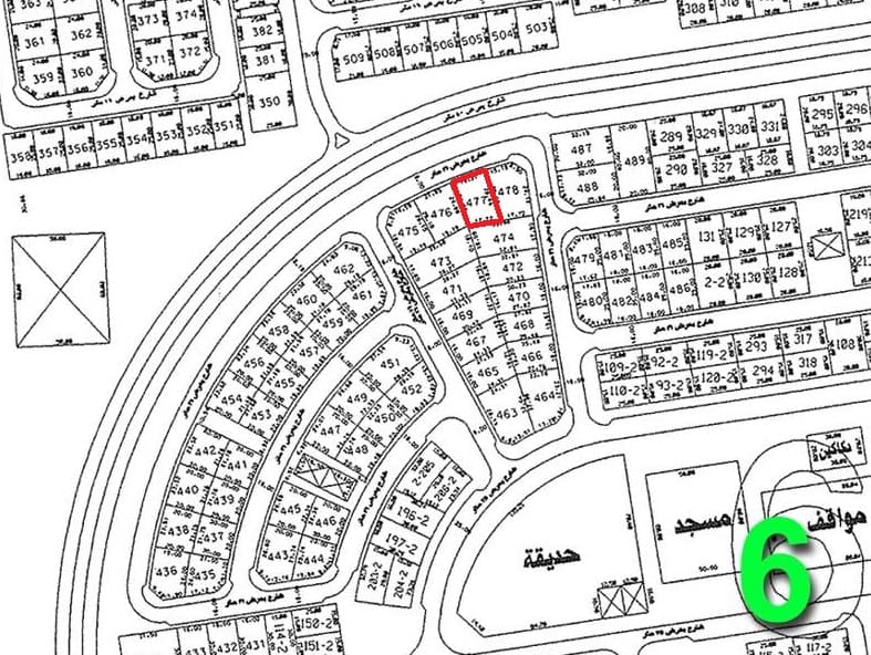 للبيع أرض فى الزهراء ق6 وثيقه حره