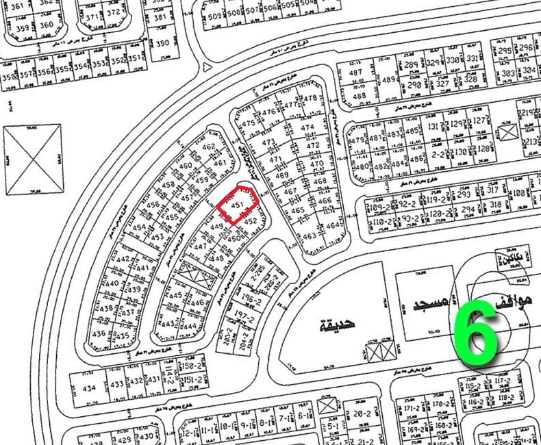 للبيع أرض فى منطقة الزهراء زاوية شرقية