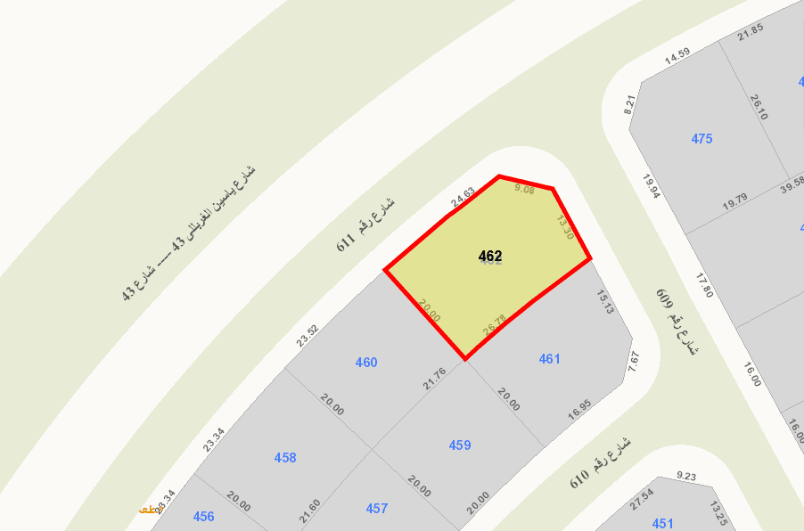 للبيع أرض زاوية فى الزهراء ق6