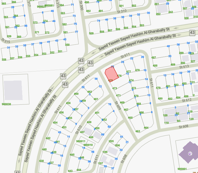 للبيع أرض زاوية فى الزهراء شارع رئيسي