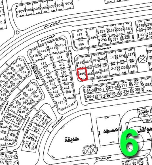 للبيع أرض فى الزهراء زاويه داخليه