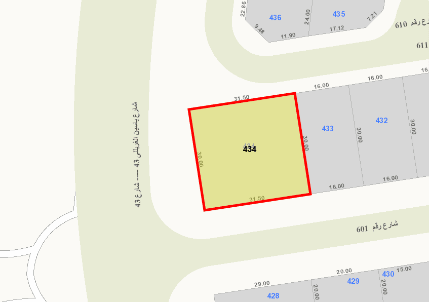 للبيع أرض فى الزهراء على طريق المطار