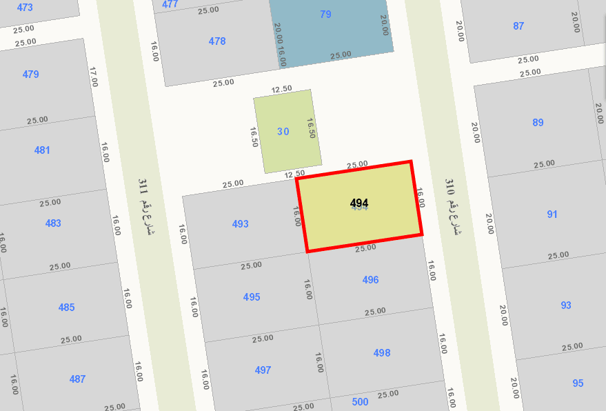 للبيع أرضين بجانب بعض فى الزهراء قطعة 3