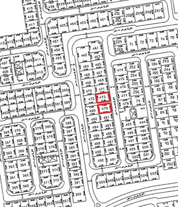 أرضين للبيع فى منطقة الزهراء قطعة 3