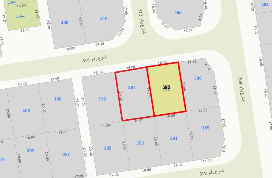 للبيع أرضين فى الزهراء شارع واحد