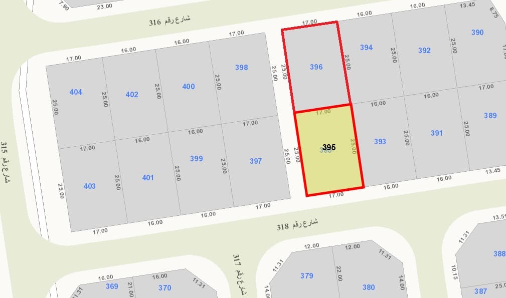 للبيع أرضين فى الزهراء شارع وسكه جانبيه