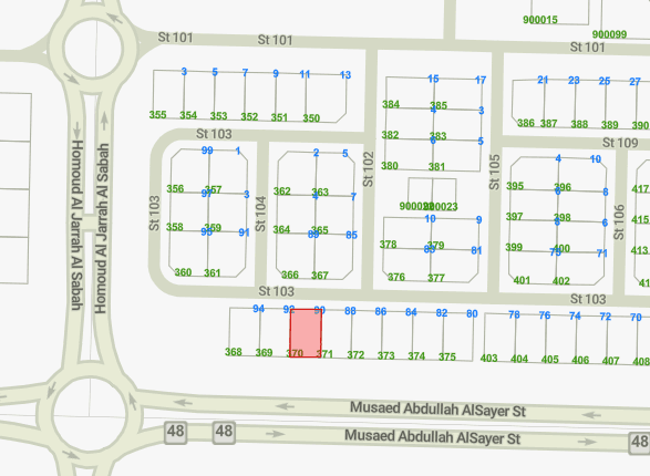 أرض للبيع فى الزهراء شارع رئيسى