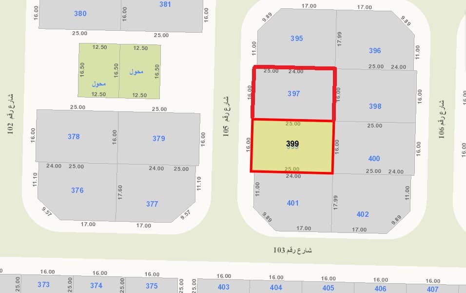 أرضين موقع للبيع فى الزهراء