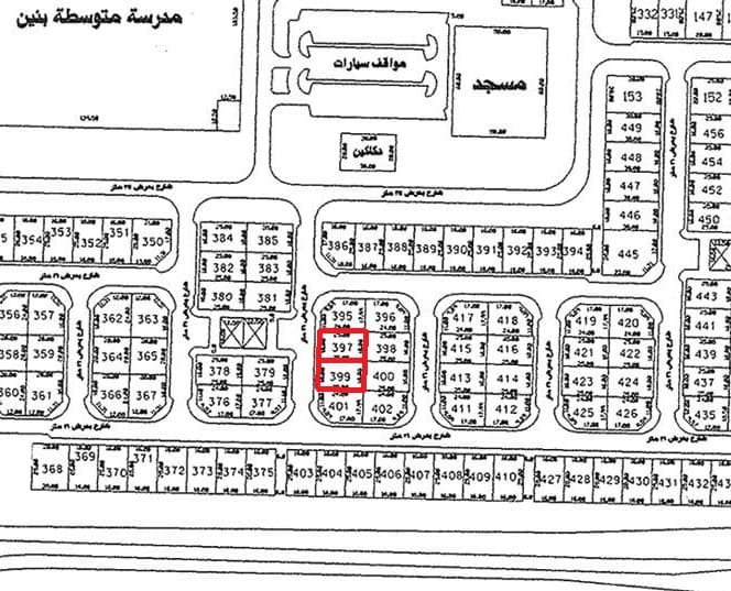 أرضين موقع للبيع فى الزهراء