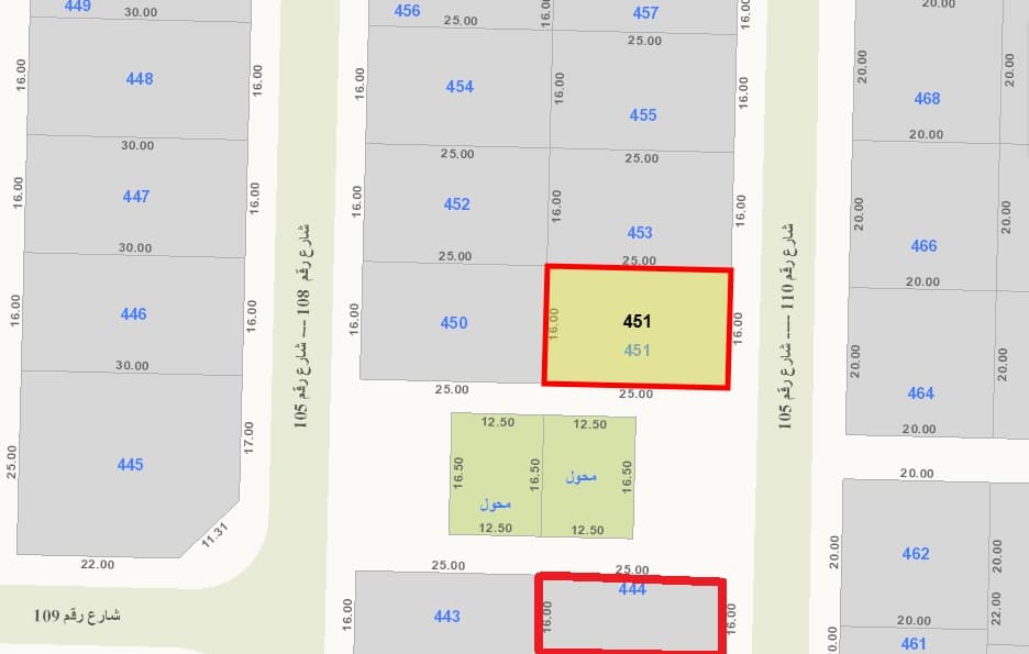 أرضين للبيع فى الزهراء قرب الخدمات