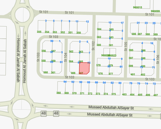 للبيع أرضين جنب بعض بالزهراء قطعة 1