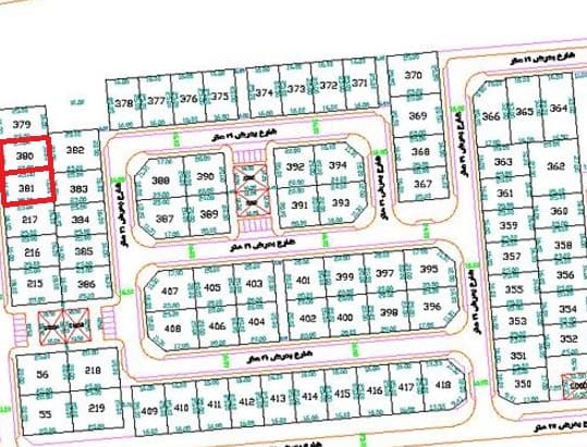 للبيع أرضين فى منطقه السلام قطعة 1